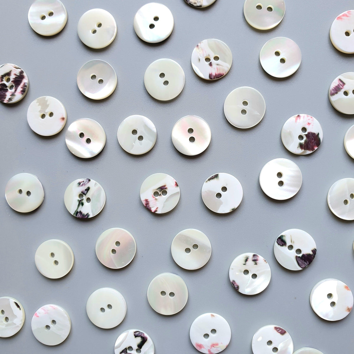 Tarot shell button set (16mm shirting size)
