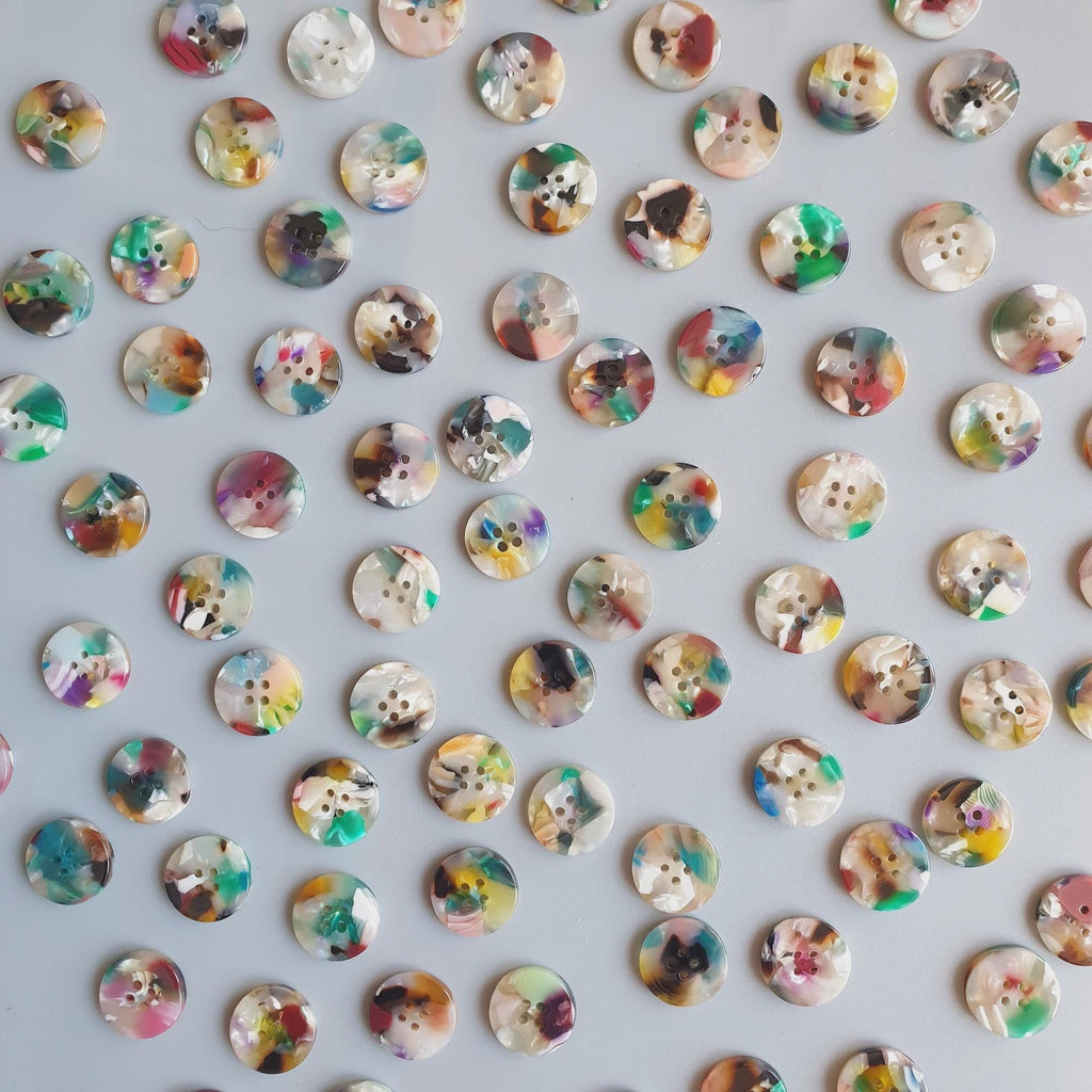 Painterly Button Set (10mm, 15mm, 20mm, 25mm, 35mm)