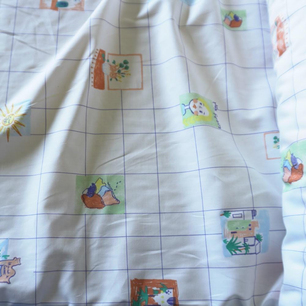 I'm Not a Camel - Grid Cotton Poplin Fabric image 1