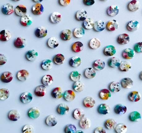 Painterly Button Set (10mm, 15mm, 20mm, 25mm, 35mm)