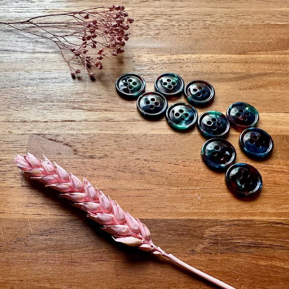 Midnight Garden button set (17mm Cardigan size) image 0
