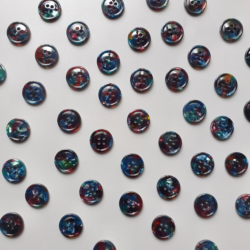 Midnight Garden button set (17mm Cardigan size) image 1