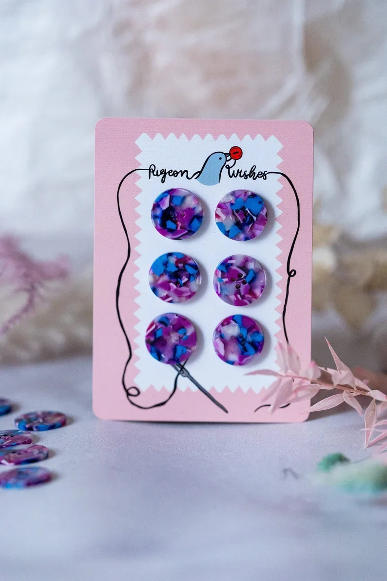Lucid button set (10mm, 15mm, 20mm, 25mm)