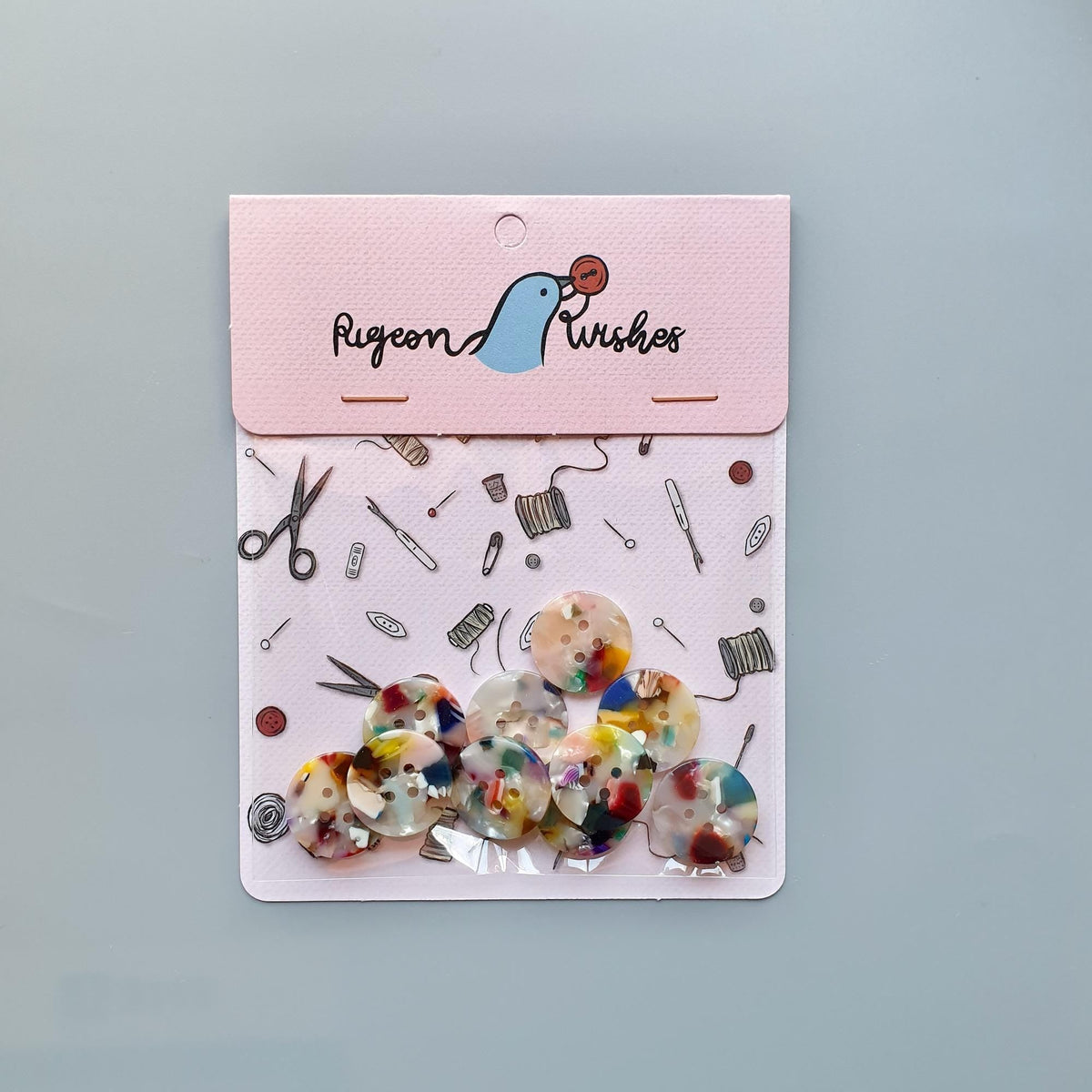 Painterly Button Set (10mm, 15mm, 20mm, 25mm, 35mm)
