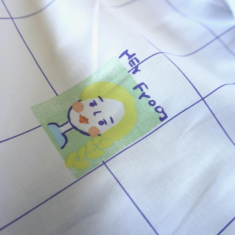 I'm Not a Camel - Grid Cotton Poplin Fabric image 7