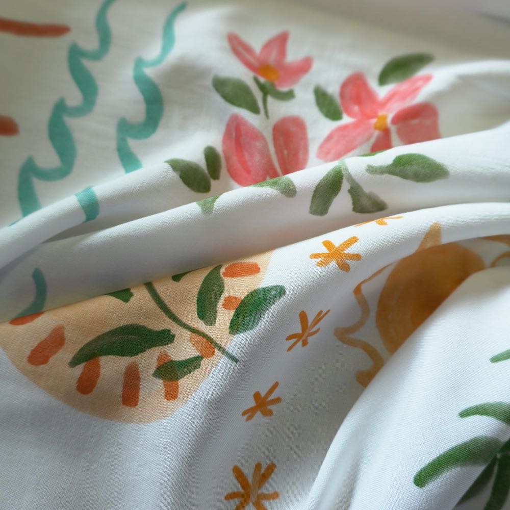 Mediterranean Summer Seaside Viscose Print - Isla Botanica image 4