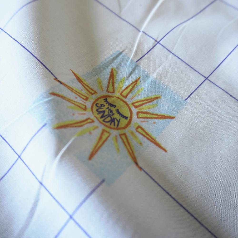 I'm Not a Camel - Grid Cotton Poplin Fabric image 6