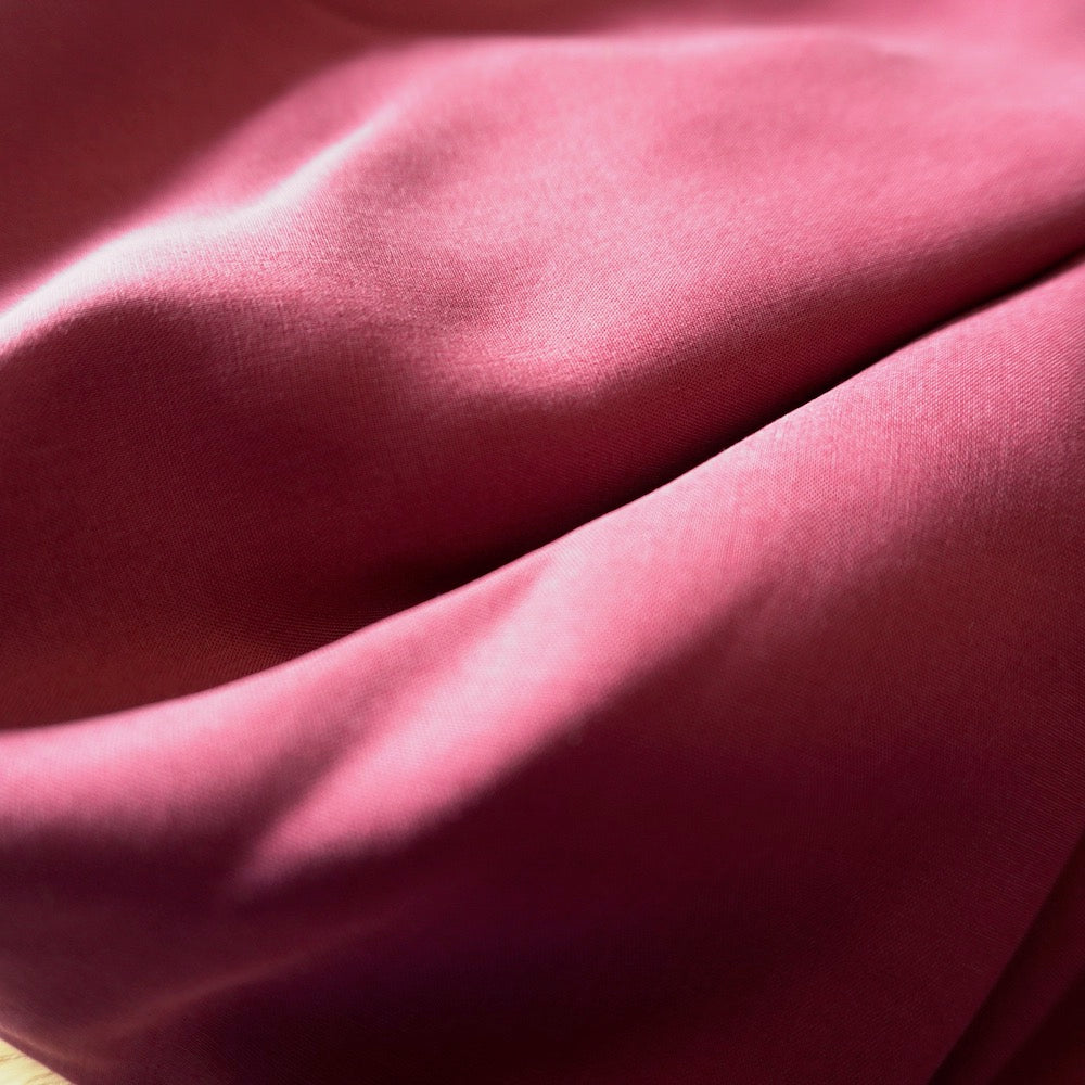 Soft Lyocell Plain Weave Fabric - Burgundy Red