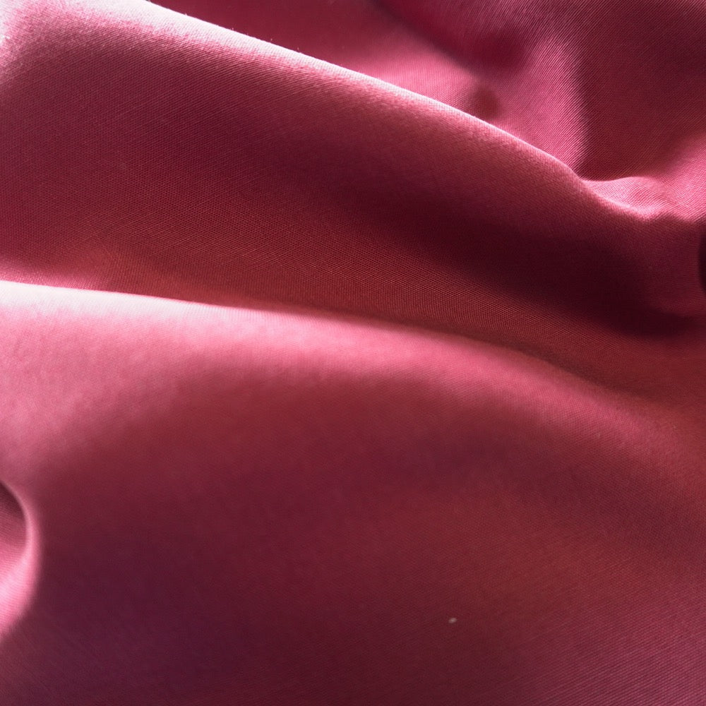 Soft Lyocell Plain Weave Fabric - Burgundy Red