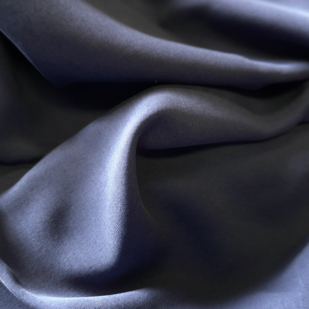 Soft Lyocell Plain Weave Fabric - Navy