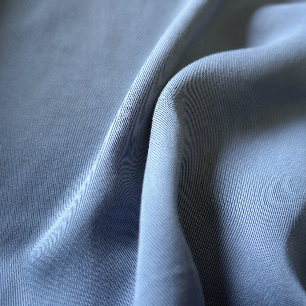 Lyocell Twill Fabric - Cold Blue