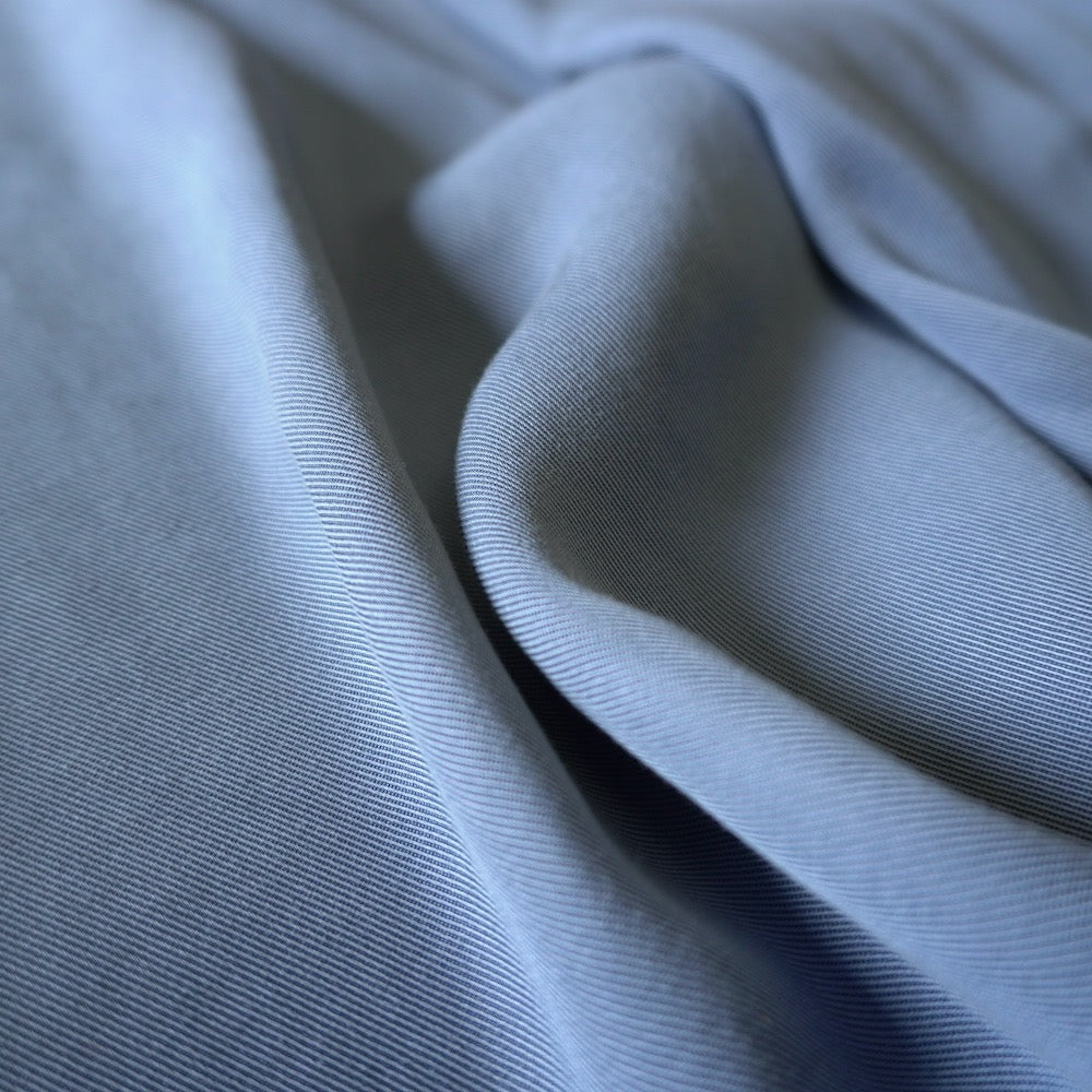 Lyocell Twill Fabric - Cold Blue