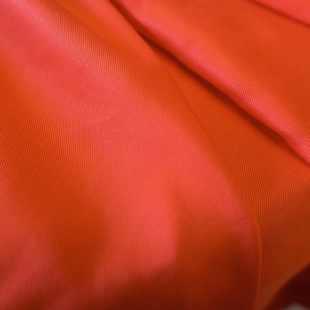 1064 Sanded Lyocell Lyocell Twill Fabric Bright Red - Drapey, Floaty, Smooth