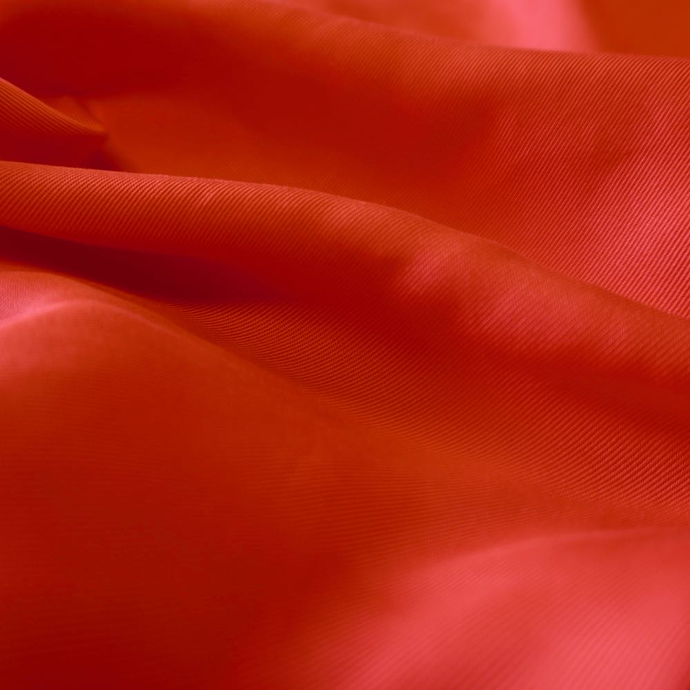 1064 Sanded Lyocell Lyocell Twill Fabric Bright Red - Drapey, Floaty, Smooth