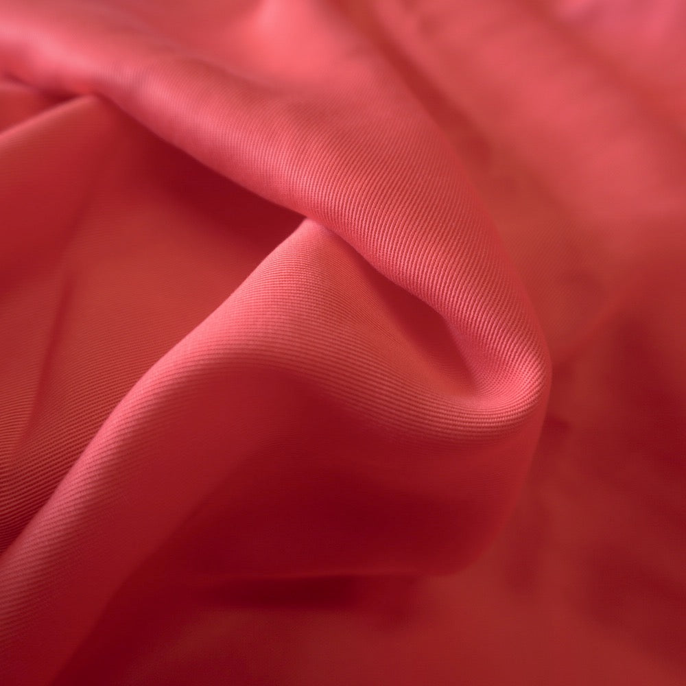 Lyocell Twill Fabric - Big red