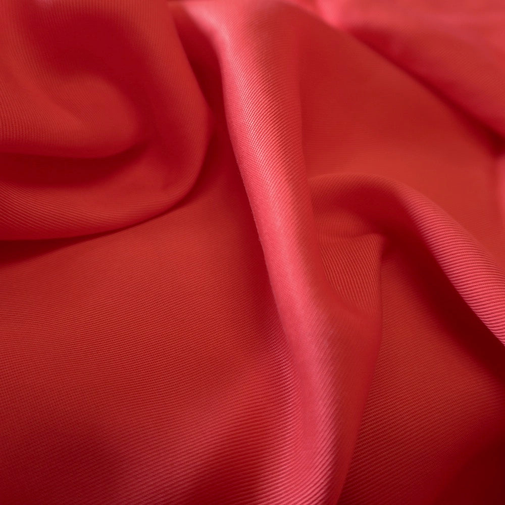 Lyocell Twill Fabric - Big red