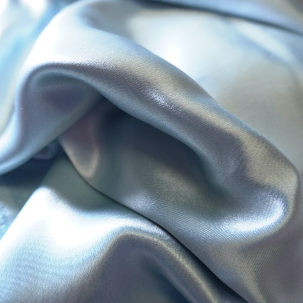 3008 Heavy Weight Trio Acetate Satin - Metallic blue