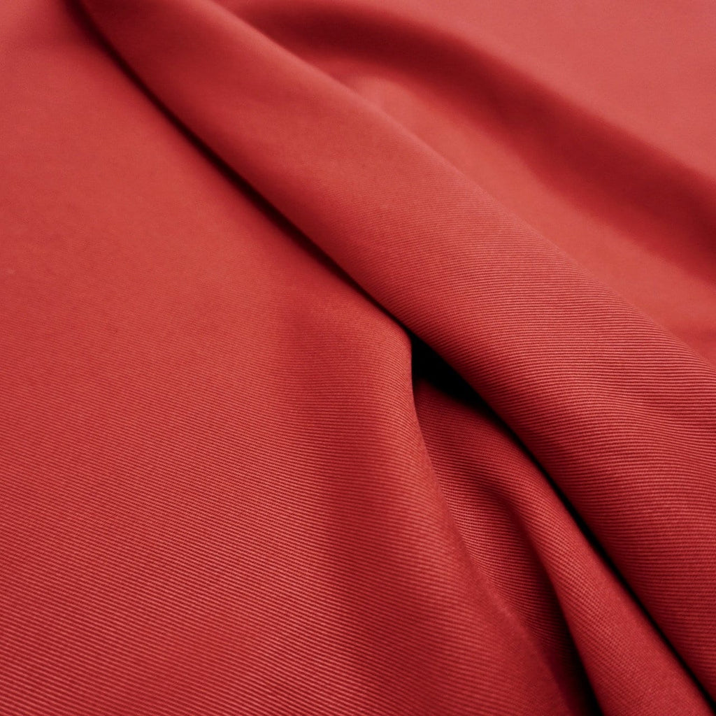 Sand Washed Lyocell Twill fabric - Carmine Red