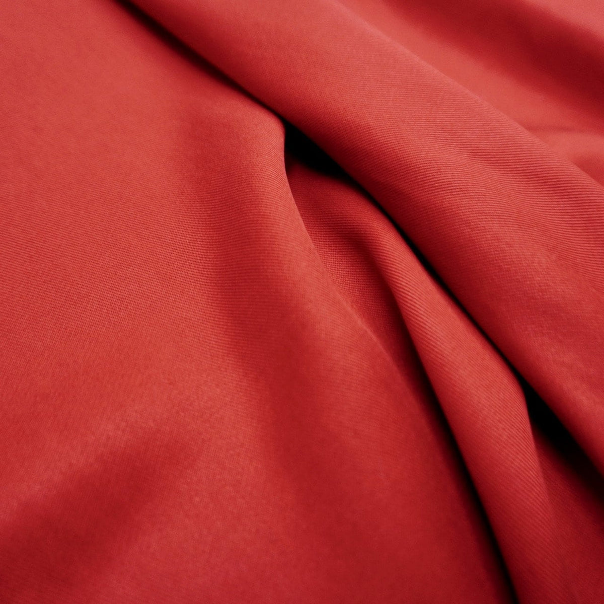 Sand Washed Lyocell Twill fabric - Carmine Red