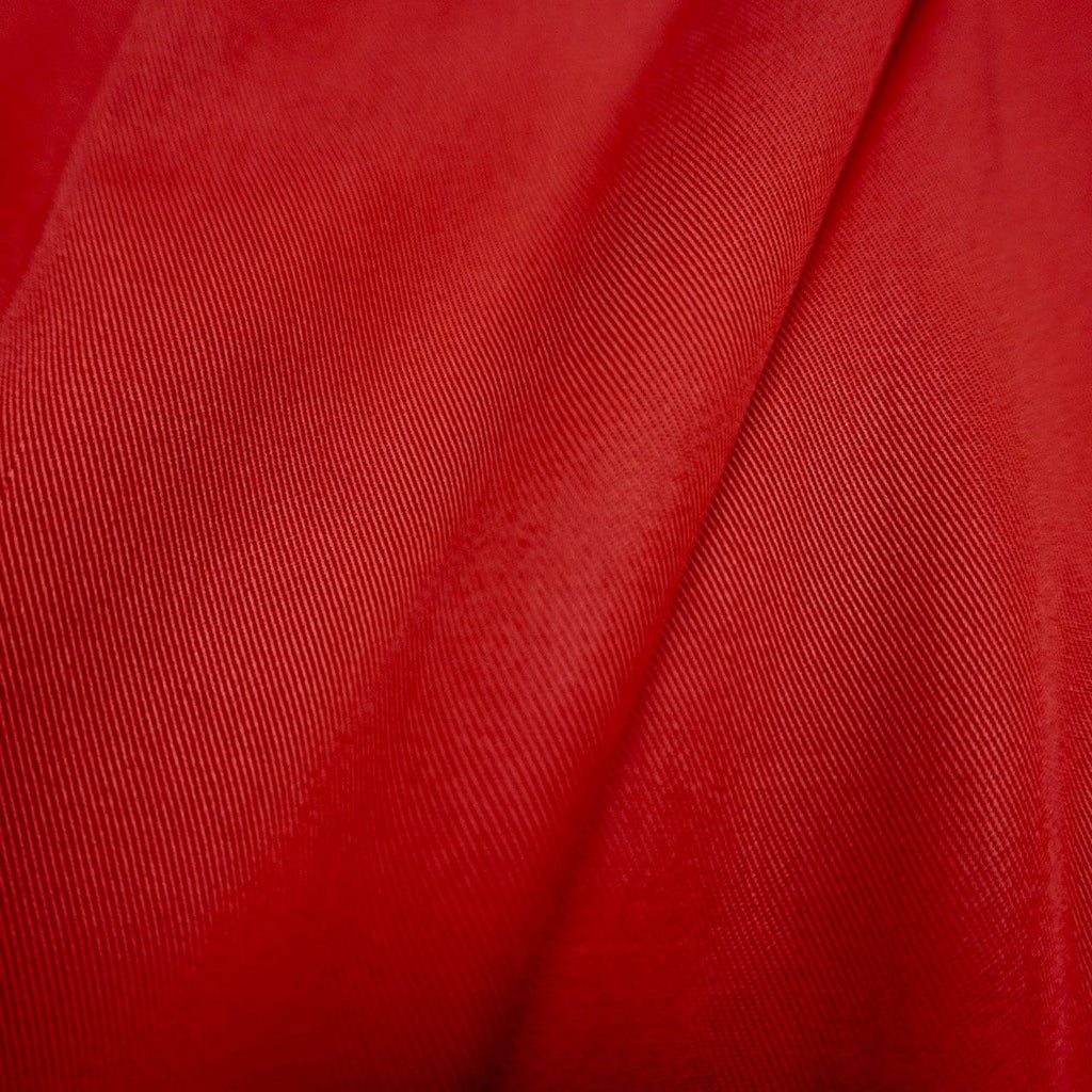 Sand Washed Lyocell Twill fabric - Carmine Red