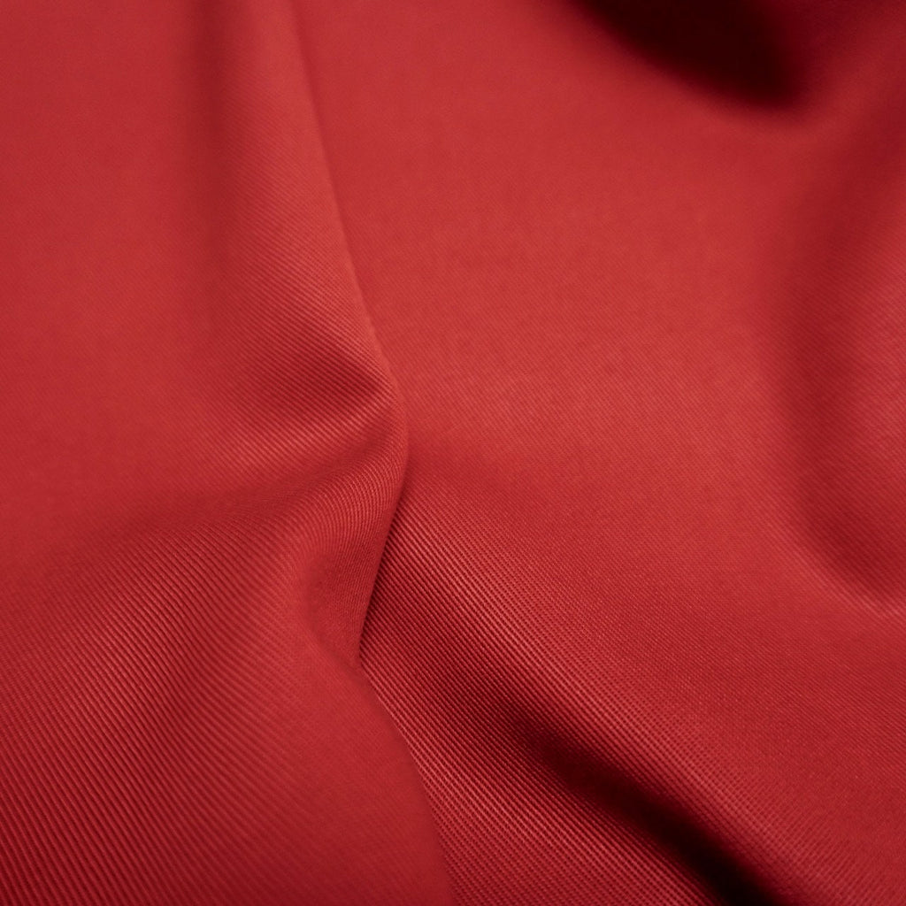 Sand Washed Lyocell Twill fabric - Carmine Red