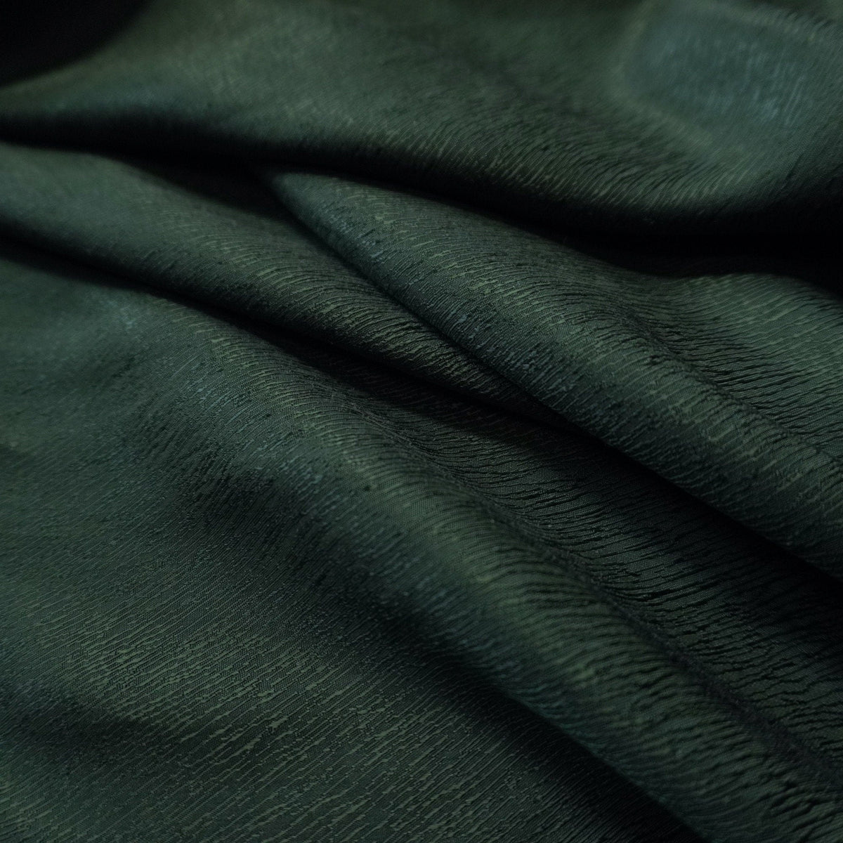 Cupro Lyocell Bark Jacquard - Dark Green