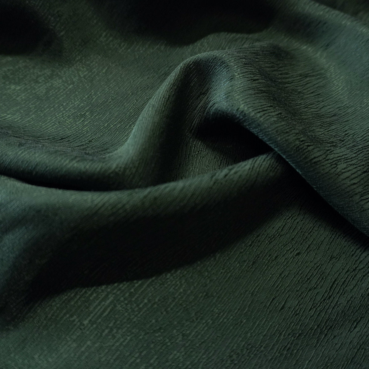 Cupro Lyocell Bark Jacquard - Dark Green