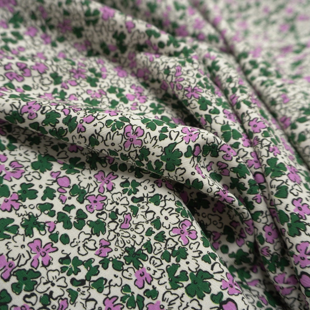 Ditsy floral - Reine Ecovero Slub