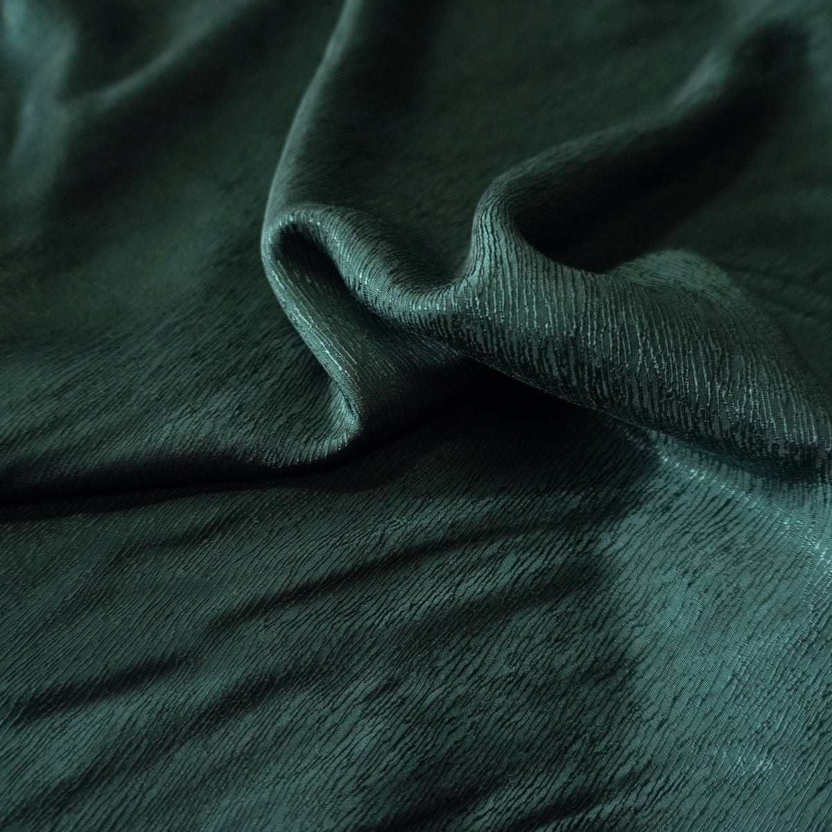 Cupro Lyocell bark silk jacquard - midnight verdant