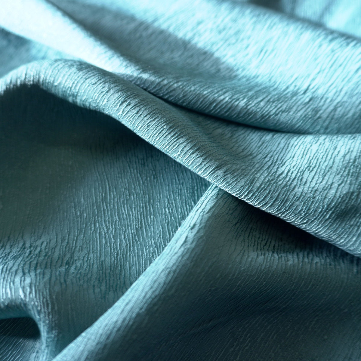 Cupro Lyocell bark silk jacquard - blue sea