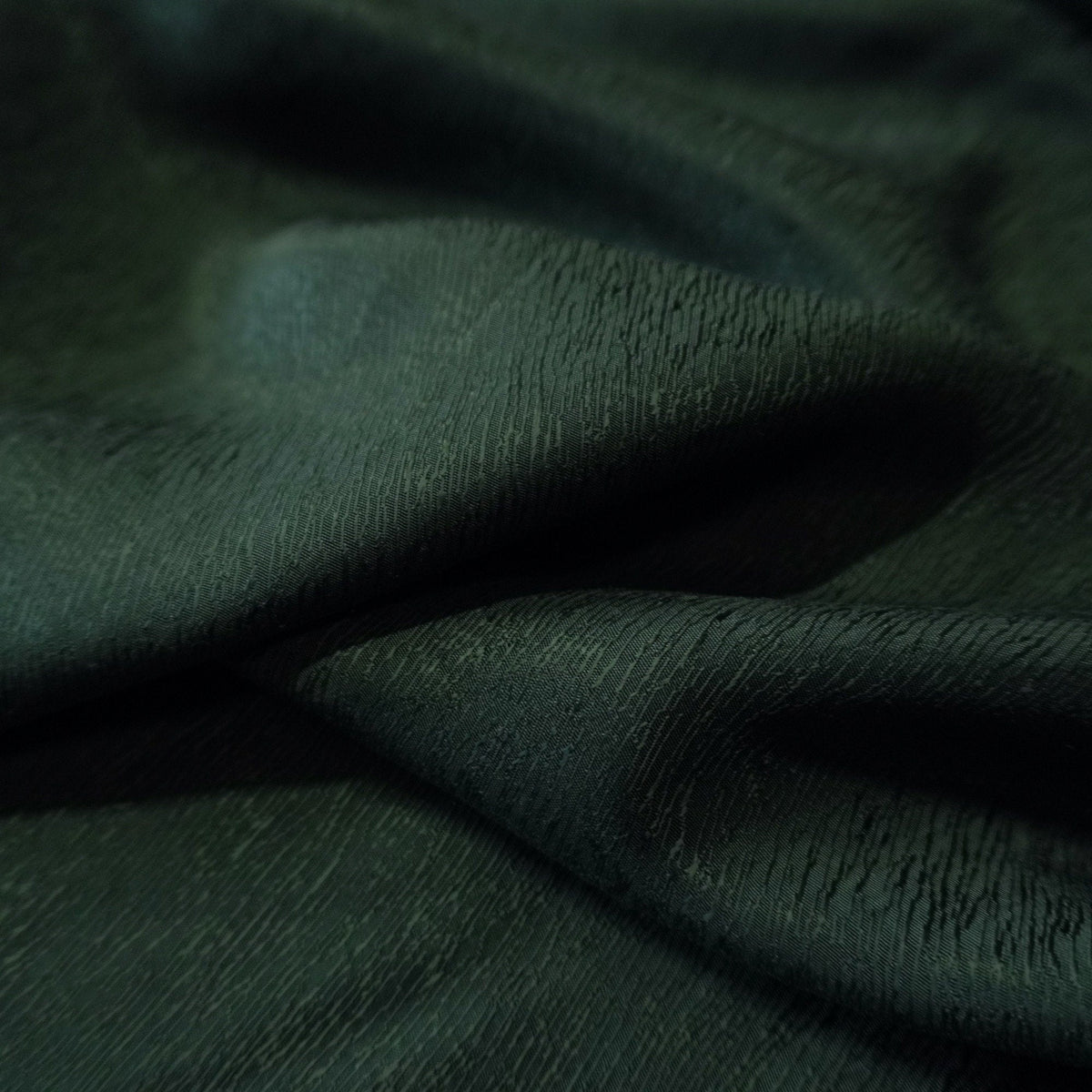 Cupro Lyocell Bark Jacquard - Dark Green