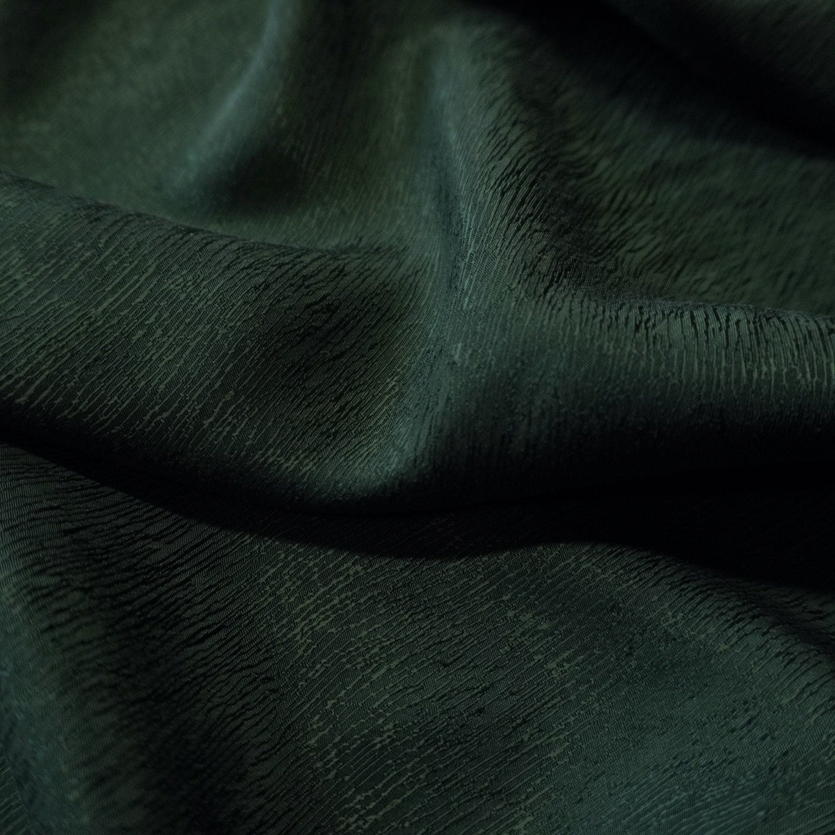 Cupro Lyocell Bark Jacquard - Dark Green