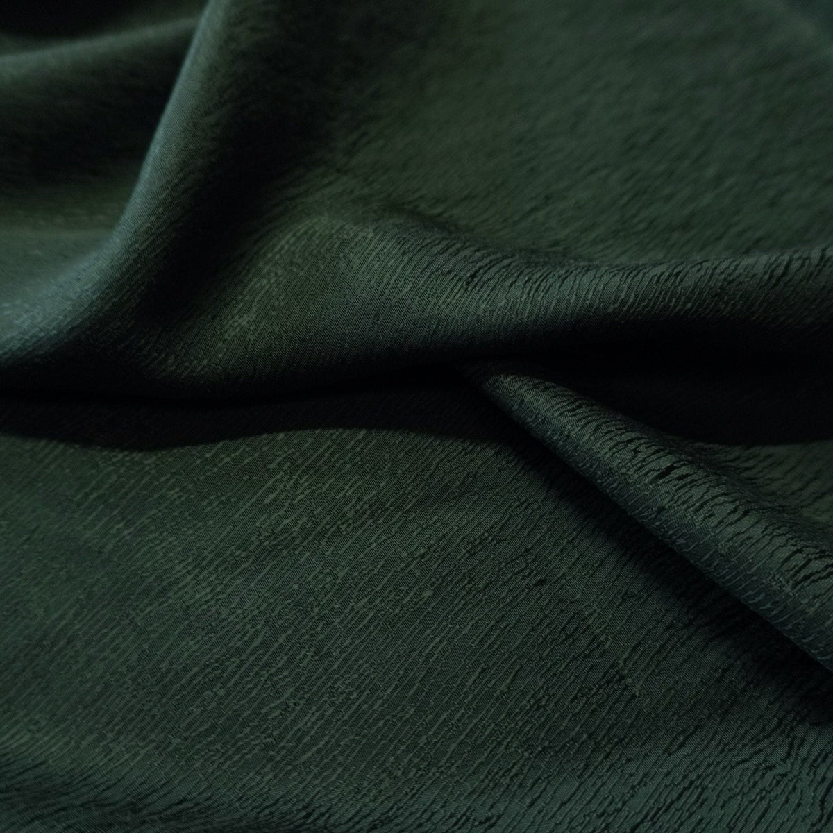 Cupro Lyocell Bark Jacquard - Dark Green