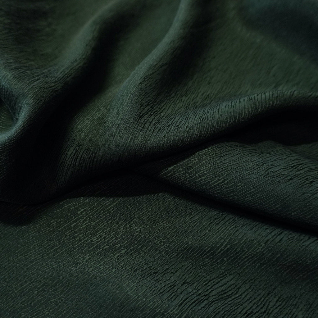 Cupro Lyocell Bark Jacquard - Dark Green
