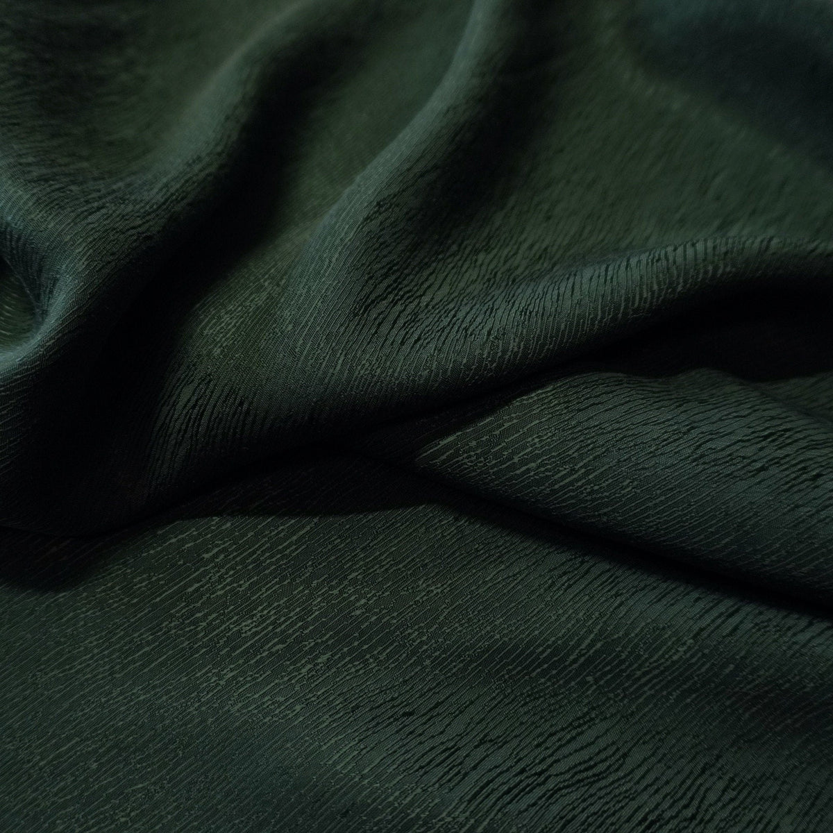 Cupro Lyocell Bark Jacquard - Dark Green