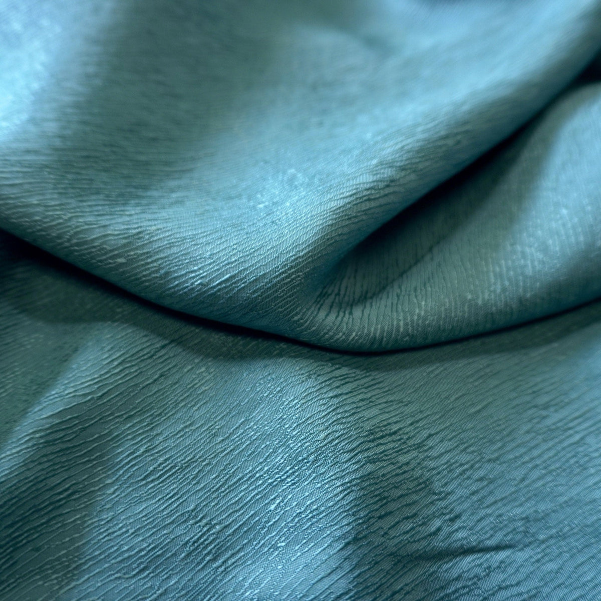 Cupro Lyocell bark silk jacquard - blue sea