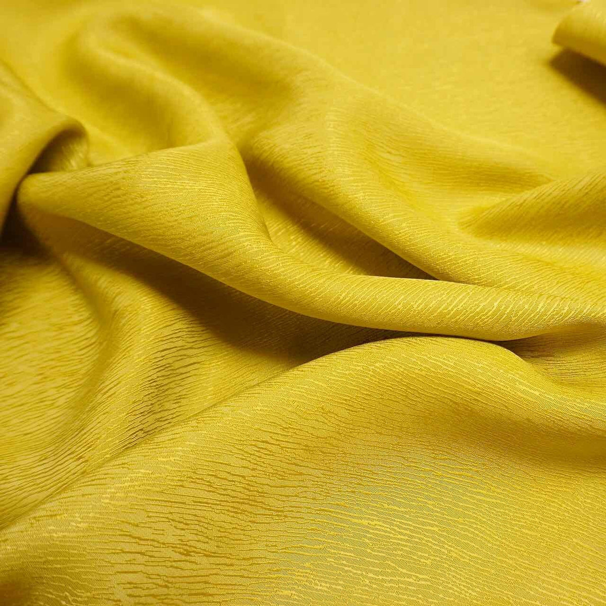 Cupro Lyocell Bark Jacquard  - Chartreuse Yellow
