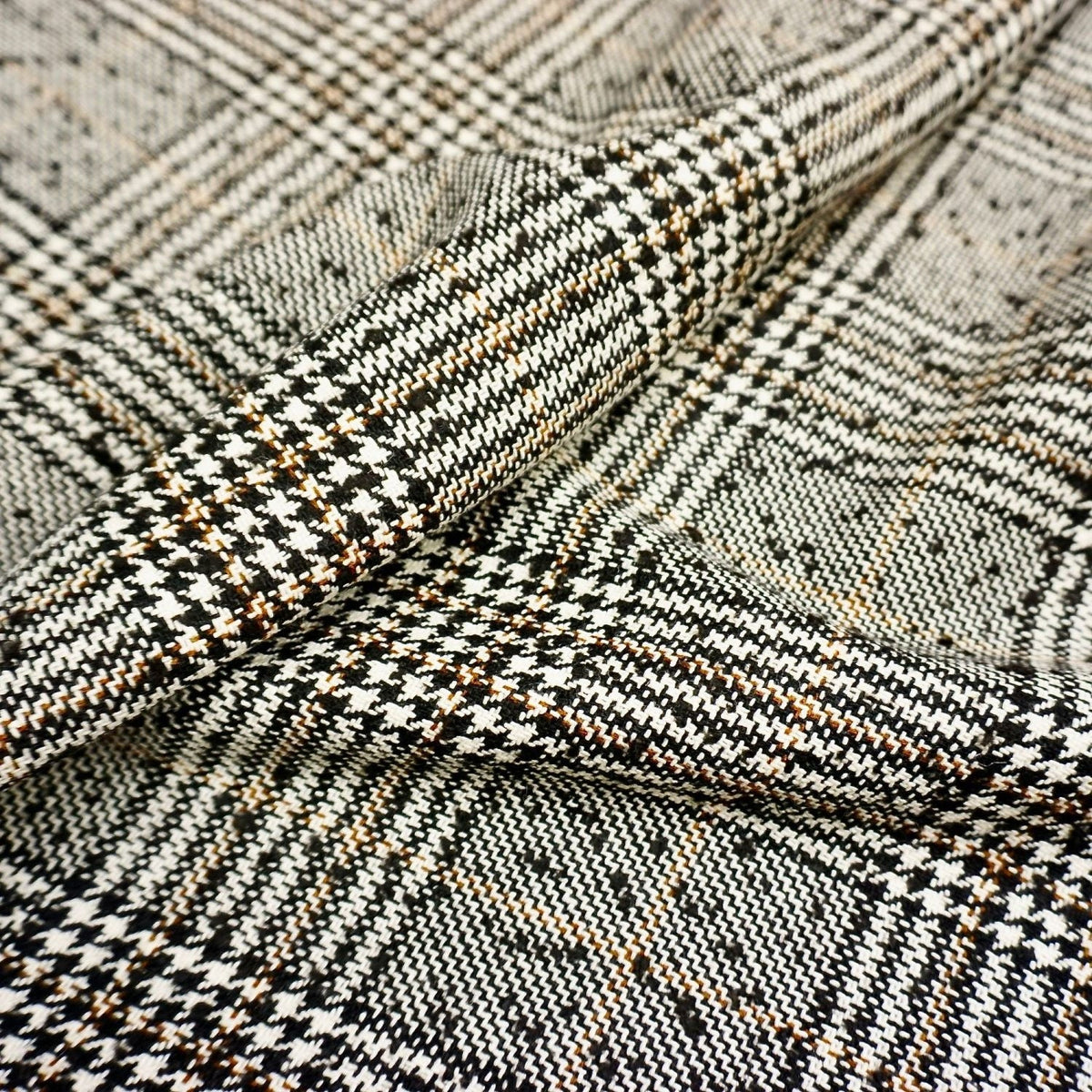 Classic houndstooth plaid coating fabric - Last 125cm