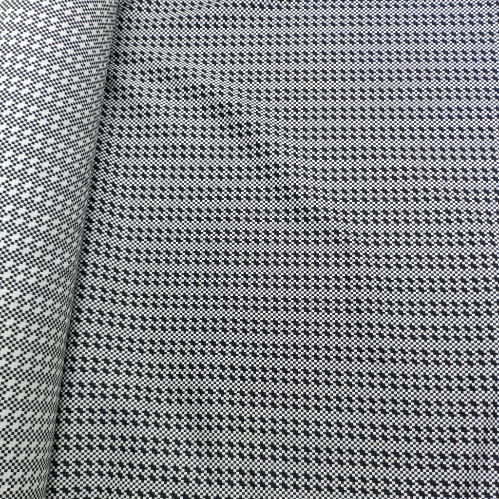 Square dots - yarn dyed stretch fabric