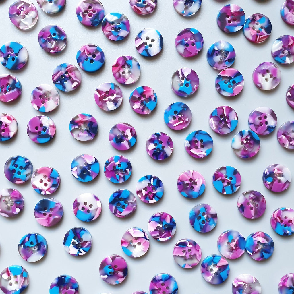 Lucid button set (10mm, 15mm, 20mm, 25mm)