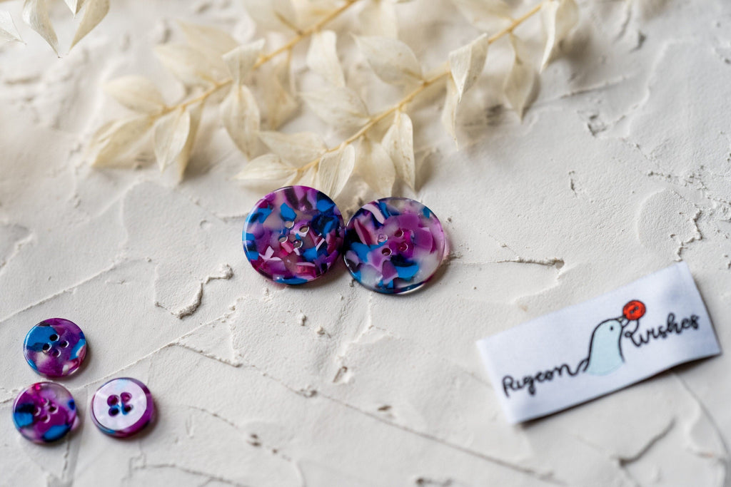 Lucid button set (10mm, 15mm, 20mm, 25mm)