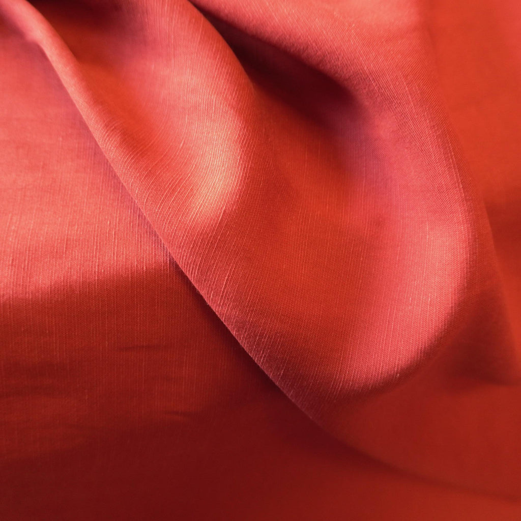 Sand washed Lyocell linen - Ruby Red