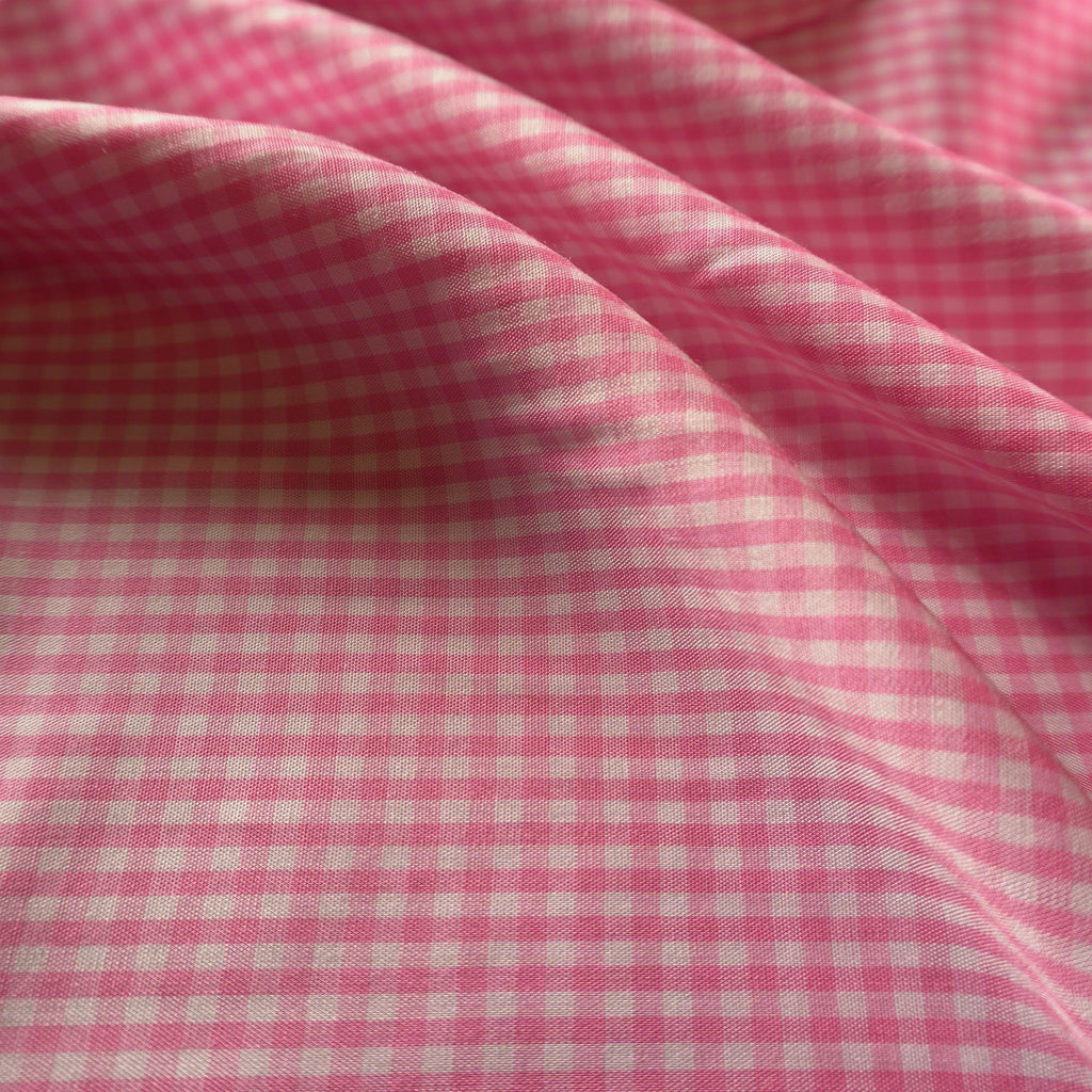 Lyocell Viscose gingham - pink