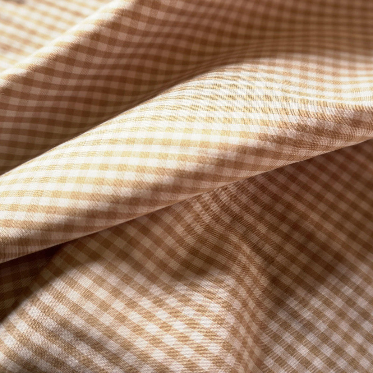 Lyocell Viscose gingham - Beige