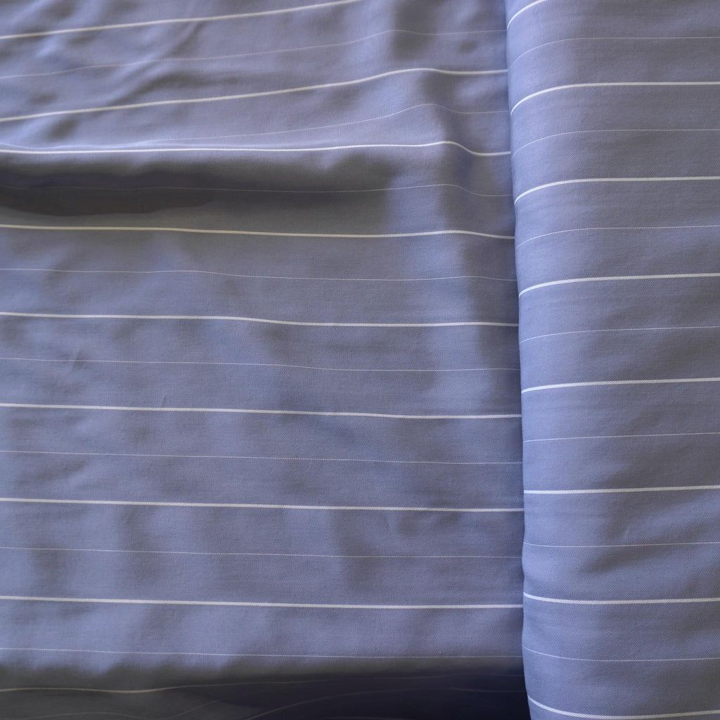 Lyocell pin stripe - Blue