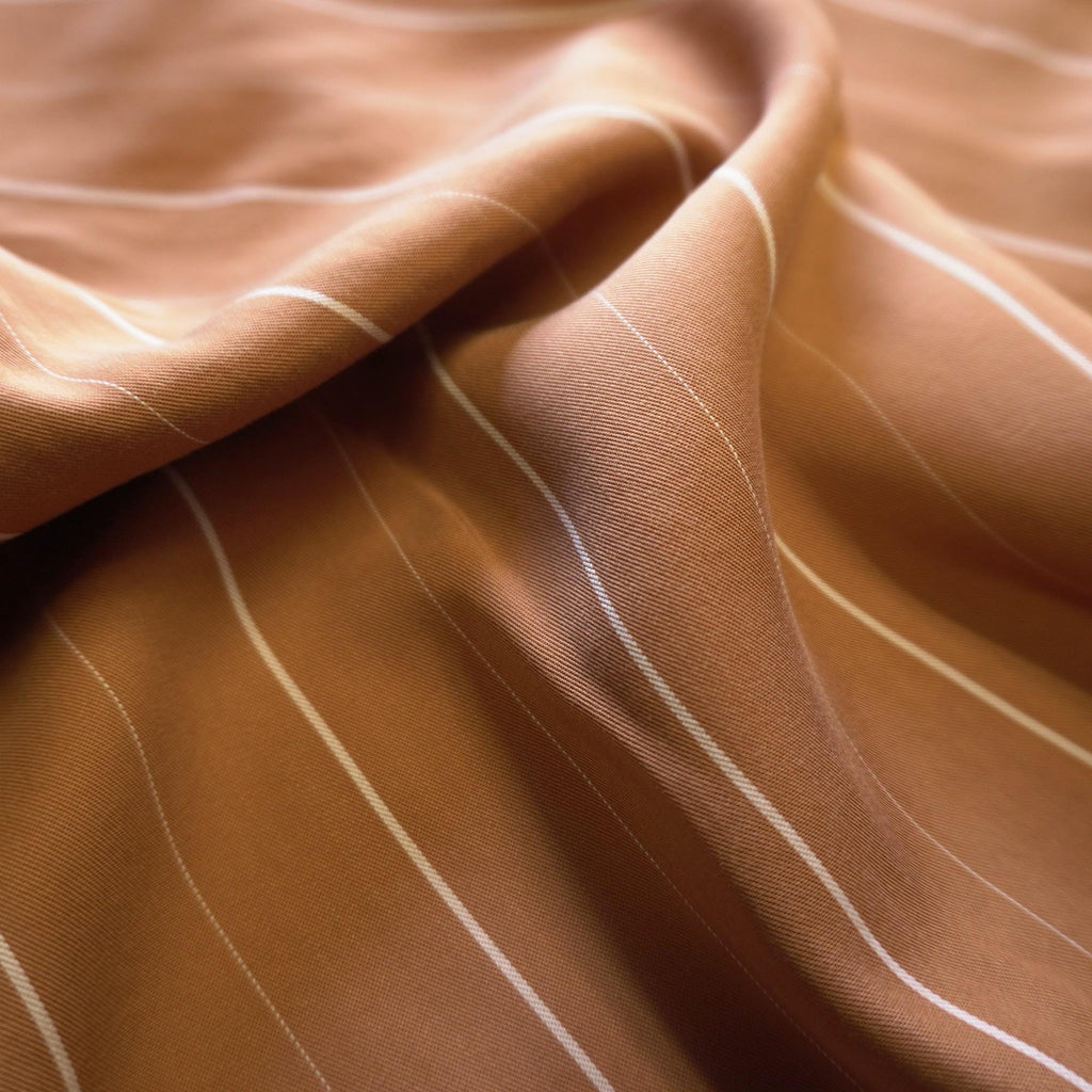 Lyocell pin stripe - Apricot