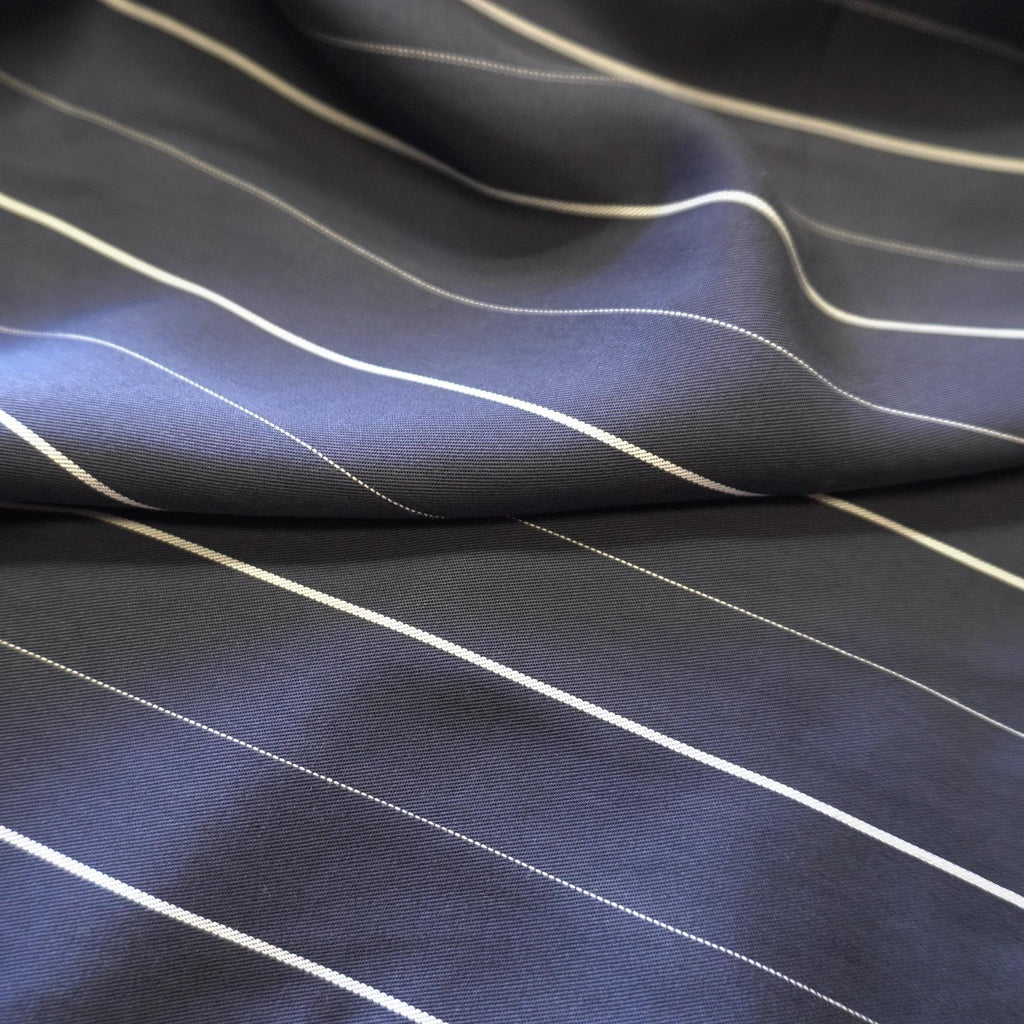 Lyocell pin stripe - Navy
