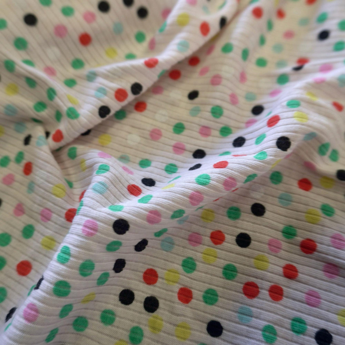 Rainbow Confetti Rib Knit Jersey – Legging & kids cloth