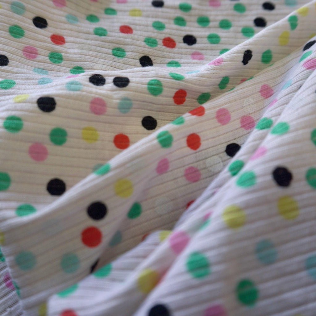 Rainbow Confetti Rib Knit Jersey – Legging & kids cloth