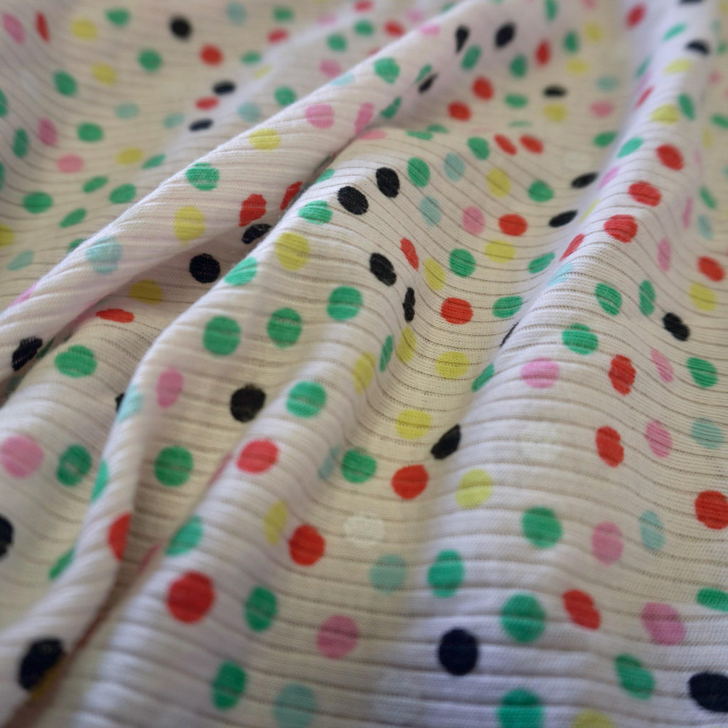 Rainbow Confetti Rib Knit Jersey – Legging & kids cloth